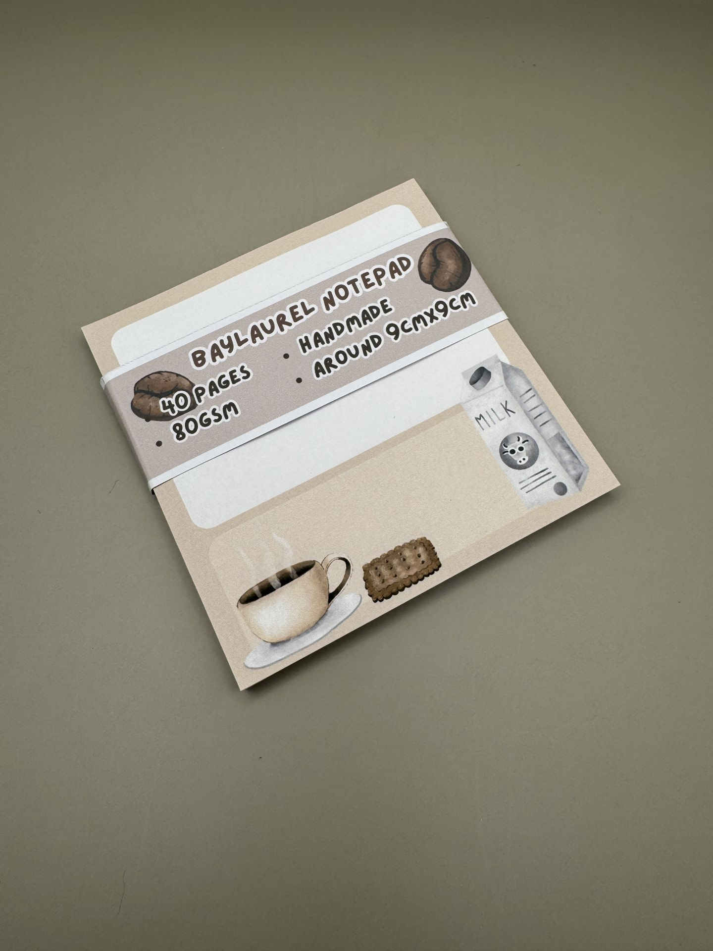 Coffee and Milk Memo Pad